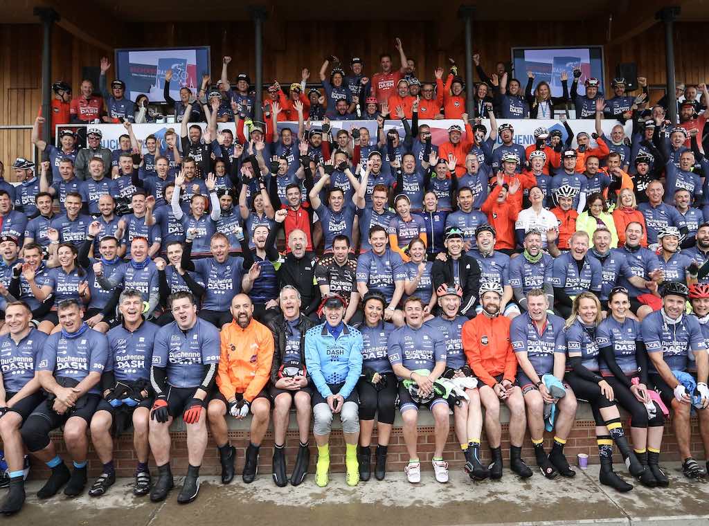 A crowd of Dashers at the Duchenne Dash 2019