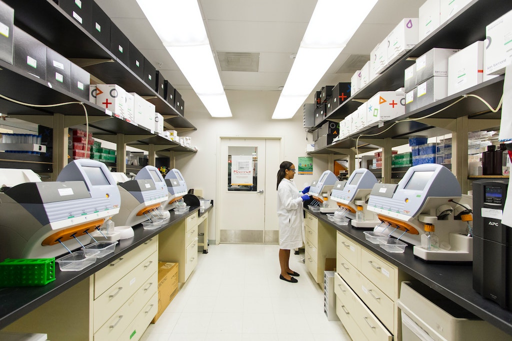 A lab technician in a research lab