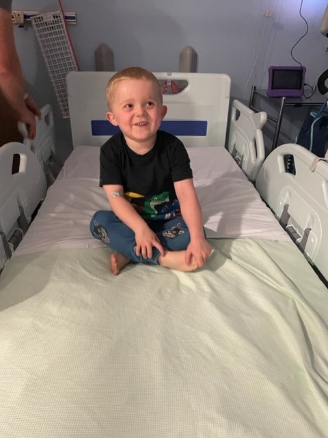 Charlie taking part in the EMBARK gene therapy trial at Newcastle Hospital